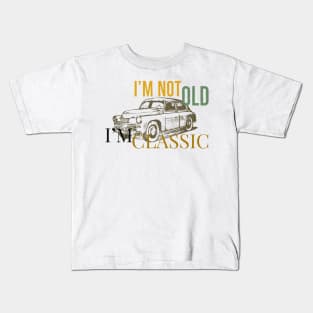 Im Not Old im classic Moto Car Kids T-Shirt